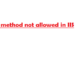 405 method not allowed in IIS
