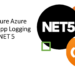 Configure Azure Web App Logging With .NET 5