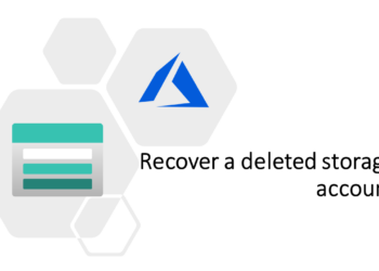 Recover a deleted storage account azure