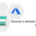 Recover a deleted storage account azure